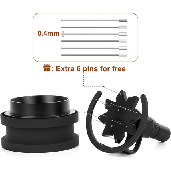 CoffeeTeck 54mm Espresso Distribution Tool with Adjustable Needle Height - Image 2