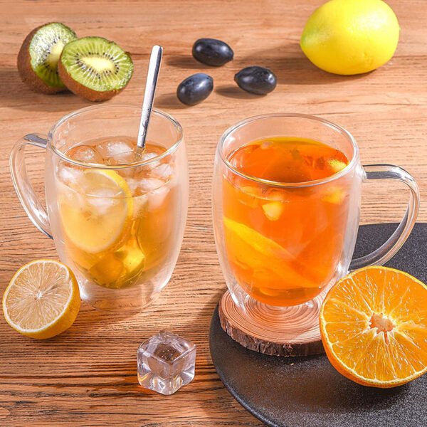 CoffeeTeck Double Wall Glass Mugs (12 oz, Set of 2) - Image 5